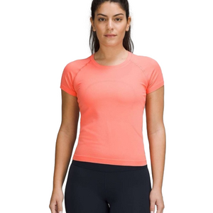 Lululemon Swiftly Tech Short Sleeve Shirt 2.0 in a coral sz 10